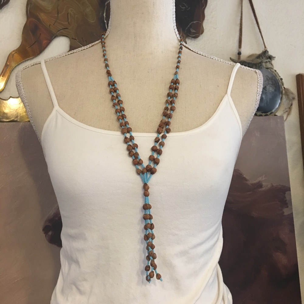 Peruvian lucky huayruro seed handmade necklace